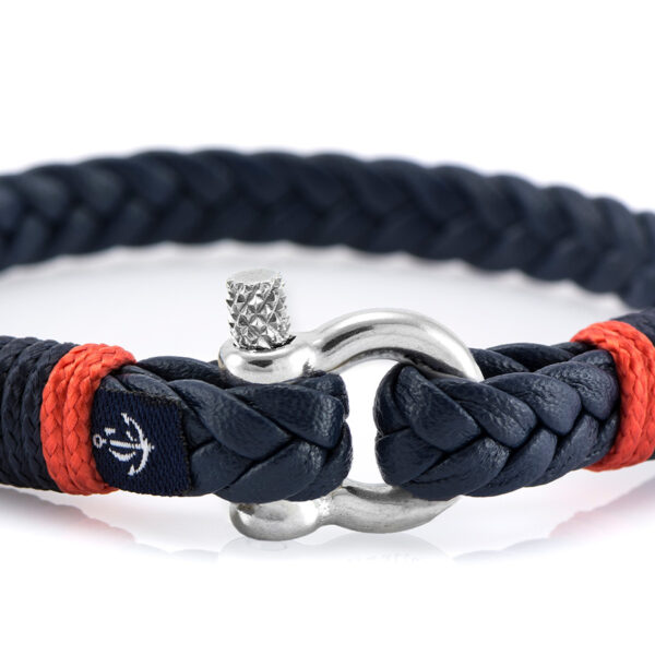 Maritimes Armband aus Leder, handgemacht, für Damen und Herren, mit Edelstahl Verschluss 3mm CNJ#10065 – Bild 2