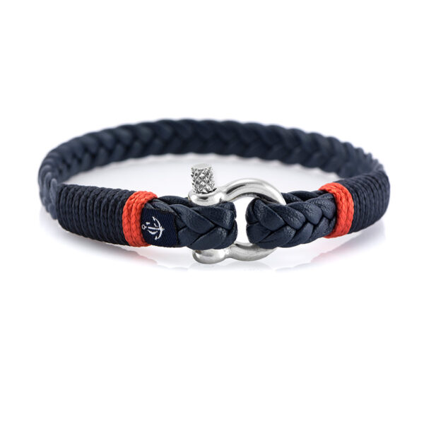 Maritimes Armband aus Leder, handgemacht, für Damen und Herren, mit Edelstahl Verschluss 3mm CNJ#10065 – Bild 1