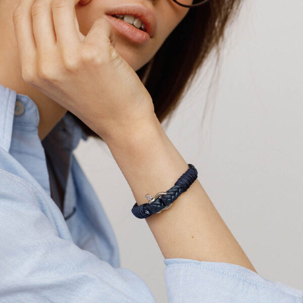 Maritimes Armband aus Leder, handgemacht, für Damen und Herren, mit Edelstahl Verschluss 3mm CNJ#10067 – Bild 3