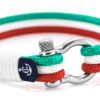 Maritimes Armband aus Segeltau, handgemacht, für Damen und Herren, mit Edelstahl Schäkel-Verschluss 4mm CNB#7543 – Bild 2