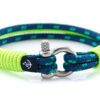 Maritimes Armband aus Segeltau, handgemacht, für Damen und Herren, mit Edelstahl Schäkel-Verschluss 3mm CNB#877 – Bild 2