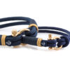 2er Set Maritime Partnerarmbänder, Freundschaftsarmbänder, aus Segeltau, handgemacht, mit Edelstahl Verschluss CND #935 – Bild 2