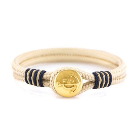 Maritimes Armband aus Segeltau, handgemacht, für Damen und Herren, mit Edelstahl Verschluss CNB #2500