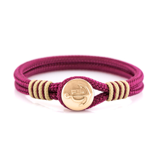 Maritimes Armband aus Segeltau