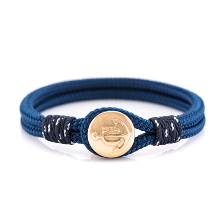Maritimes Armband aus Segeltau, handgemacht, für Damen und Herren, mit Edelstahl Verschluss CNB #2503