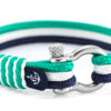 Maritimes Armband aus Segeltau, handgemacht, für Damen und Herren, mit Edelstahl Schäkel-Verschluss 4mm CNB #3121 – Bild 2