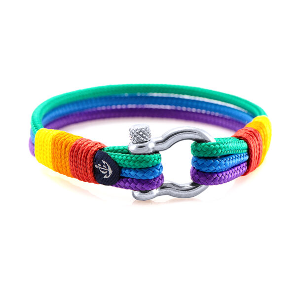 Maritimes Armband aus Segeltau - Pride