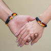 Maritimes Armband aus Segeltau, handgemacht, für Damen und Herren, mit Edelstahl Schäkel-Verschluss 4mm CNB #7534 - Germany – Bild 3