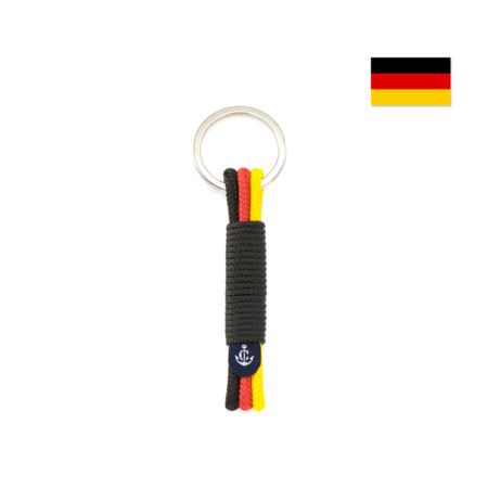 Schlüsselanhänger aus Segeltau, handgemacht mit Schlüsselring aus Edelstahl CNK #8117