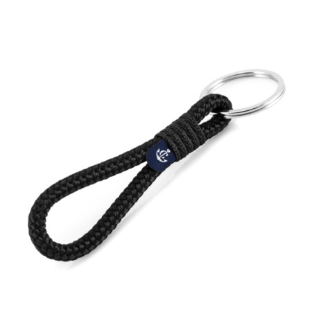 Schlüsselanhänger aus Segeltau, handgemacht mit Schlüsselring aus Edelstahl CNK #8133