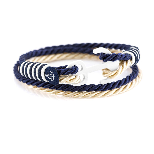 Maritimes Armband aus Segeltau