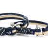 2er Set Maritime Partnerarmbänder, Freundschaftsarmbänder, aus Segeltau, handgemacht, mit Edelstahl Verschluss CND #952 – Bild 2