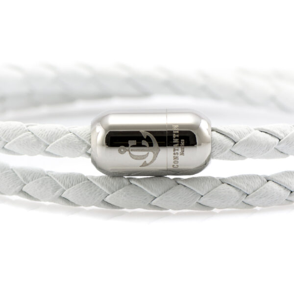Maritimes Armband aus Leder, handgemacht, für Damen, mit Magnetverschluss aus Edelstahl CNJ #10039