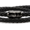 Maritimes Armband aus Leder, handgemacht, für Herren, mit Magnetverschluss aus Edelstahl CNJ #10049