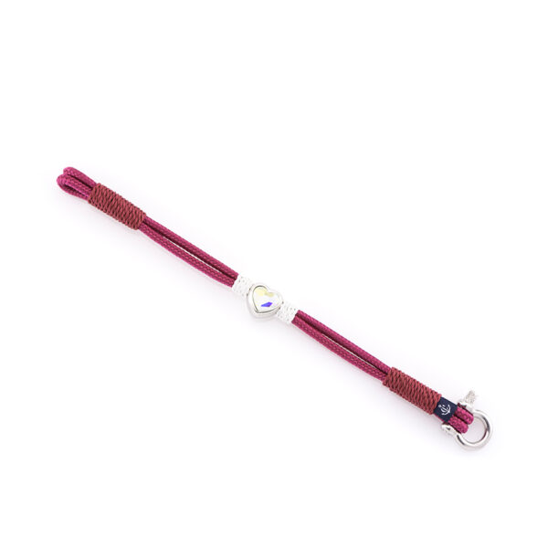 mit Edelstahl Schäkel-Verschluss 3mm und Swarovski Schmuckstein CNB #7135