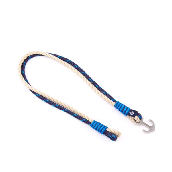 Maritimes Armband aus Segeltau, handgemacht, für Damen und Herren, mit Edelstahl Ankerverschluss CNB #9019
