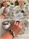 Maritimes Armband aus Segeltau, handgemacht, für Damen und Herren, mit Edelstahl Schäkel-Verschluss 4mm CNB #3104