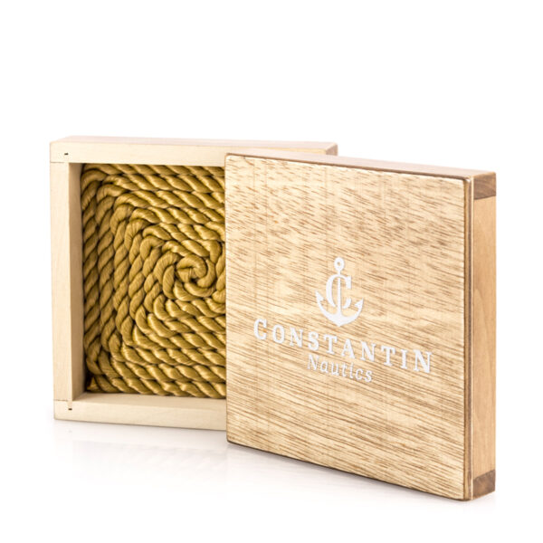 Maritimes Armband aus Segeltau, handgemacht, für Damen und Herren, mit Verschluss aus Gold 14 Karat CNA #502