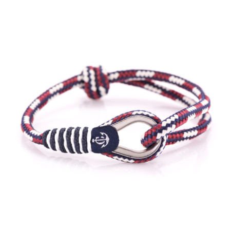 Maritimes Armband aus Segeltau, handgemacht, für Damen und Herren, von Länge verstellbar CNB #73