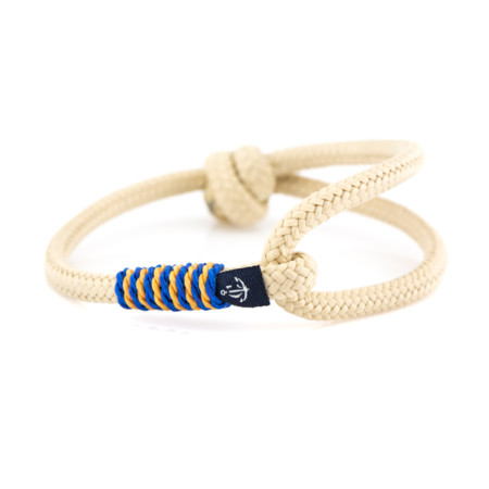 Maritimes Armband aus Segeltau, handgemacht, für Damen und Herren, von Länge verstellbar CNB #80