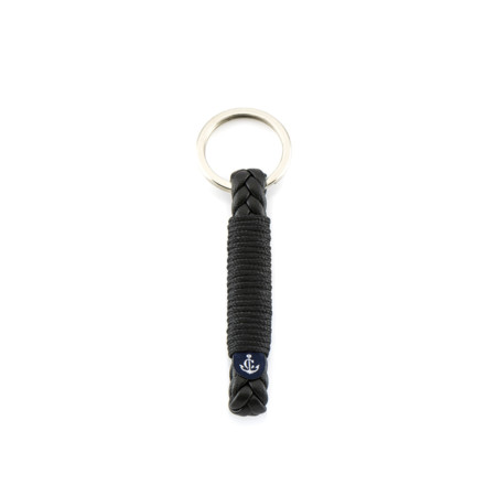 Schlüsselanhänger aus Leder, handgemacht mit Schlüsselring aus Edelstahl CNK #8111