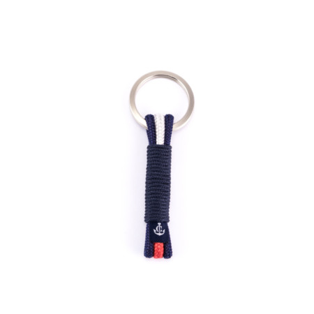 Schlüsselanhänger aus Segeltau, handgemacht mit Schlüsselring aus Edelstahl CNK #8013