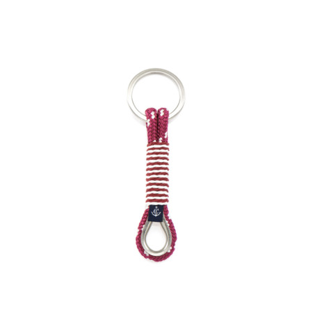 Schlüsselanhänger aus Segeltau, handgemacht mit Schlüsselring aus Edelstahl CNK #8071