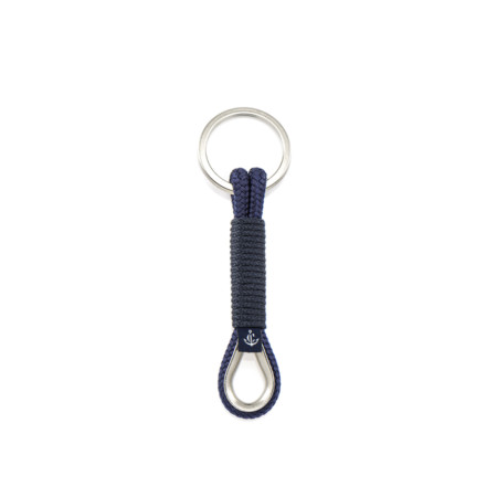 Schlüsselanhänger aus Segeltau, handgemacht mit Schlüsselring aus Edelstahl CNK #8074