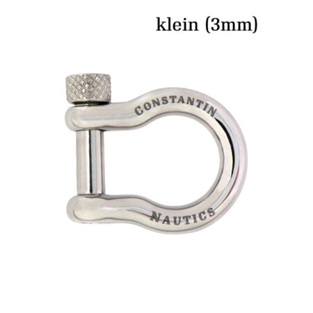 Edelstahl Schäkel Verschluss 3 mm - klein (Silber), passend zu allen Armbändern mit 3 mm Verschluss (Slim, Swarovski u.s.w.)