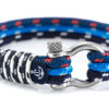 Maritimes Armband aus Segeltau, handgemacht, für Herren und Damen, mit Edelstahl Schäkel-Verschluss 4mm CNB#5024 – Bild 2
