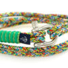 Maritimes Armband aus Segeltau, handgemacht, für Herren, mit Edelstahl Schäkel-Verschluss 3mm CNB#9047 – Bild 2