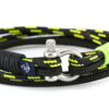 Maritimes Armband aus Segeltau, handgemacht, für Herren, mit Edelstahl Schäkel-Verschluss 3mm CNB#9050 – Bild 2