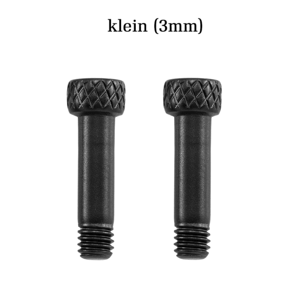2x Edelstahl 3mm Schwarz Schrauben - klein, passend zu allen Armbändern mit 3 mm Verschluss (Black Pin) – Bild 1