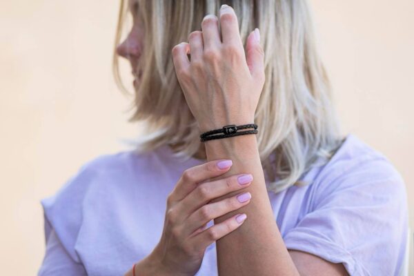 Maritimes Armband aus Leder, handgemacht, für Damen und Herren, mit Magnetverschluss aus Edelstahl CNJ #10036 – Bild 4