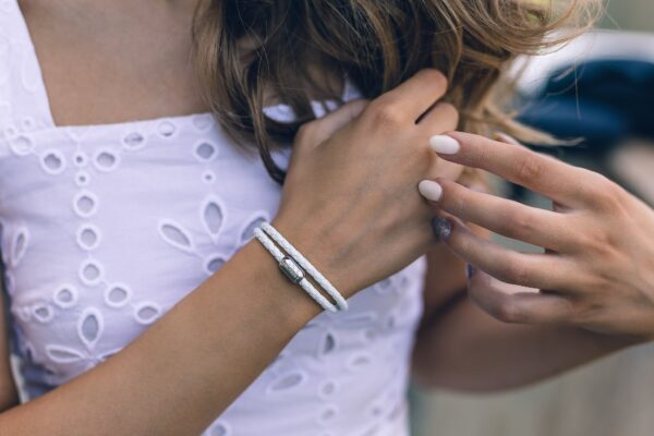 Maritimes Armband aus Leder, handgemacht, für Damen, mit Magnetverschluss aus Edelstahl CNJ #10039 – Bild 4