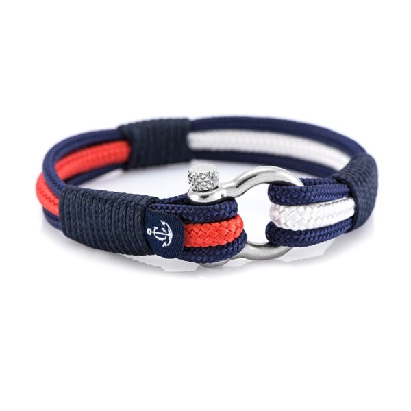 2er Set Maritime Partnerarmbänder, Freundschaftsarmbänder, aus Segeltau, handgemacht, mit Edelstahl Verschluss CND #948