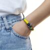 Maritimes Armband aus Segeltau, handgemacht, für Damen und Herren, mit Edelstahl Schäkel-Verschluss 3mm CNB #883 – Bild 3