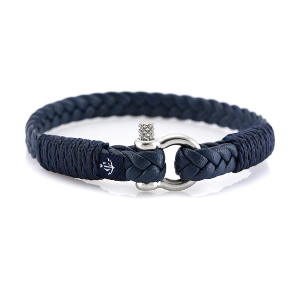 Maritimes Armband aus Leder, handgemacht, für Damen und Herren, mit Edelstahl Verschluss 3mm CNJ#10067 – Bild 1