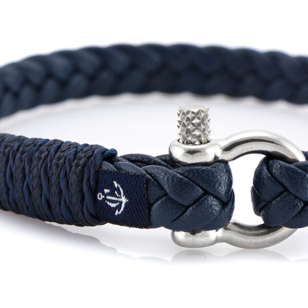 Maritimes Armband aus Leder, handgemacht, für Damen und Herren, mit Edelstahl Verschluss 3mm CNJ#10067 – Bild 2