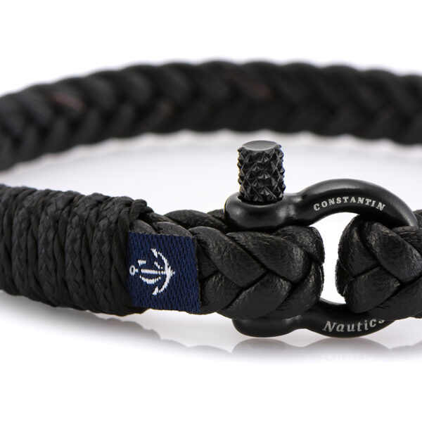 Maritimes Armband aus Leder, handgemacht, für Damen und Herren, mit Edelstahl Verschluss 3mm CNJ#10070 – Bild 2