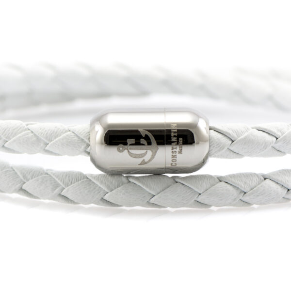 Maritimes Armband aus Leder, handgemacht, für Damen, mit Magnetverschluss aus Edelstahl CNJ #10039 – Bild 2