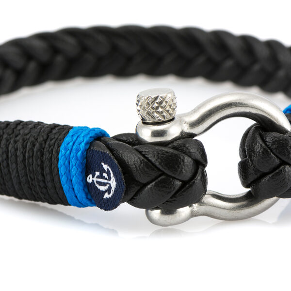 Maritimes Armband aus Leder, handgemacht, für Damen und Herren, mit Edelstahl Verschluss 4mm CNJ #10024 – Bild 2