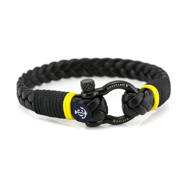 Maritimes Armband aus Leder, handgemacht, für Damen und Herren, mit Edelstahl Verschluss 4mm CNJ #10028 – Bild 1