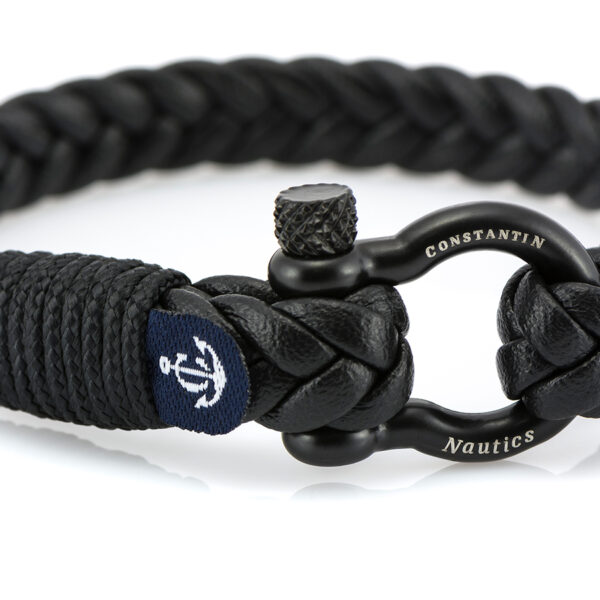 Maritimes Armband aus Leder, handgemacht, für Damen und Herren, mit Edelstahl Verschluss 4mm CNJ #10029 – Bild 2