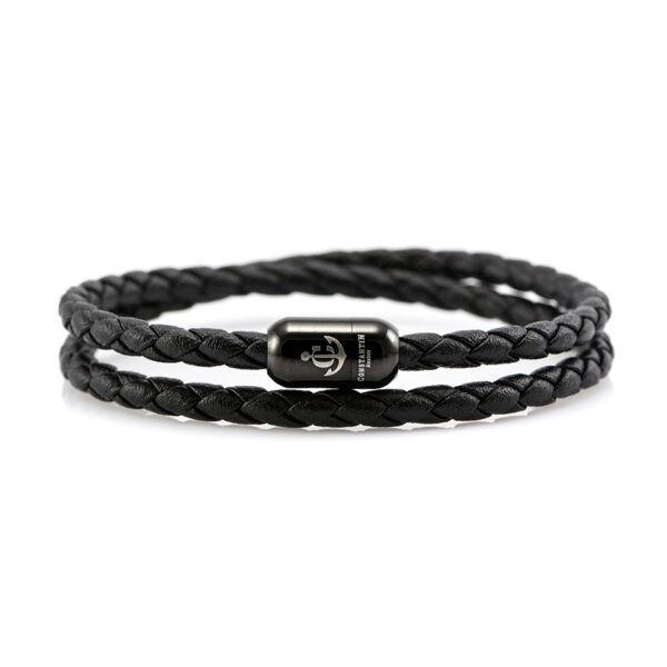 Maritimes Armband aus Leder, handgemacht, für Damen und Herren, mit Magnetverschluss aus Edelstahl CNJ #10036 – Bild 1