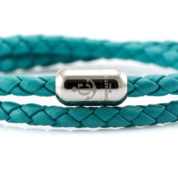 Maritimes Armband aus Leder, handgemacht, für Damen und Herren, mit Magnetverschluss aus Edelstahl CNJ #10041 – Bild 3