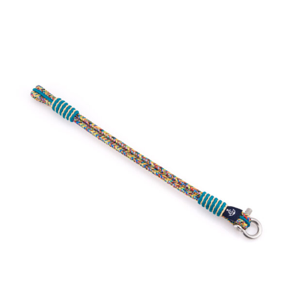 Maritimes Armband aus Segeltau, handgemacht, für Damen und Herren, mit Edelstahl Schäkel-Verschluss 3mm CNB #819 – Bild 4