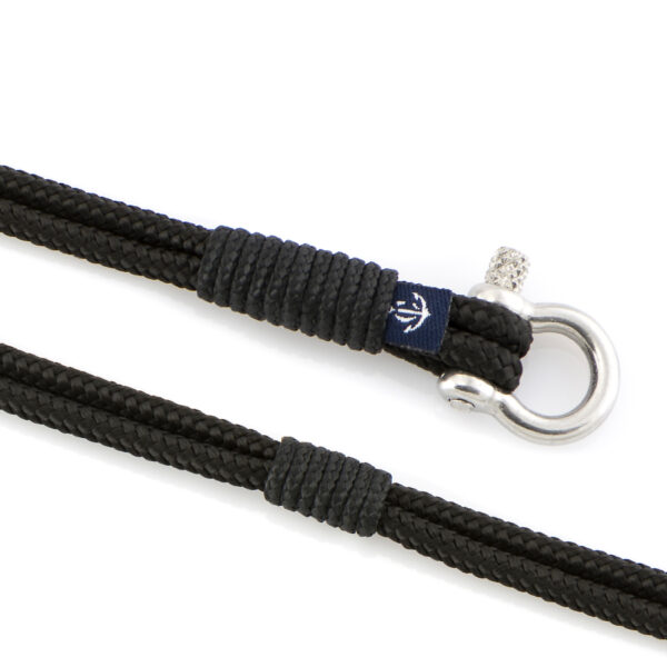 Maritimes Armband aus Segeltau, handgemacht, für Damen und Herren, mit Edelstahl Schäkel-Verschluss 3mm CNB #862 – Bild 3