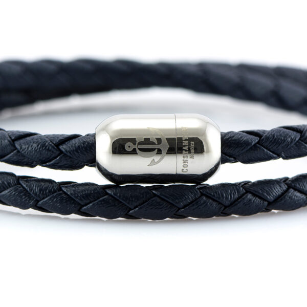 Maritimes Armband aus Leder, handgemacht, für Damen und Herren, mit Edelstahl Verschluss 4mm CNJ#10056 – Bild 2