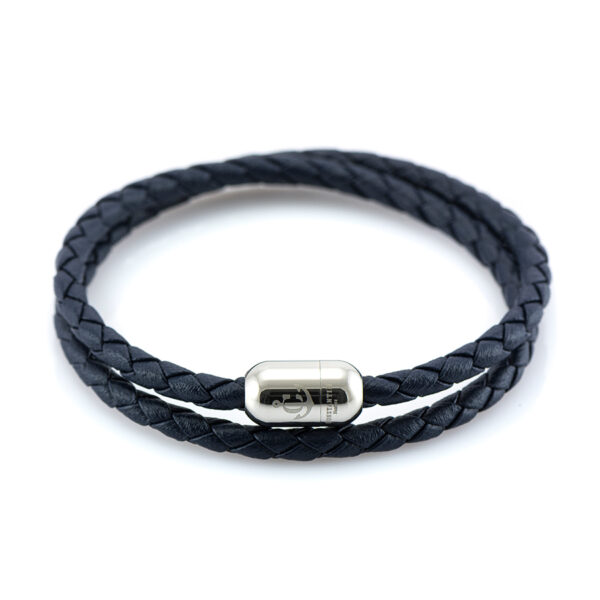 Maritimes Armband aus Leder, handgemacht, für Damen und Herren, mit Edelstahl Verschluss 4mm CNJ#10056 – Bild 3